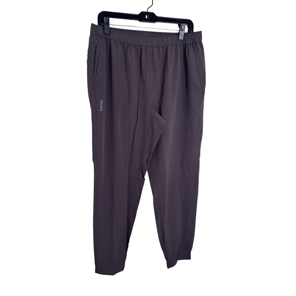 Janji Pants Mens Large Purple Transit Tech Jogger Running Athletic DWR‎ Travel